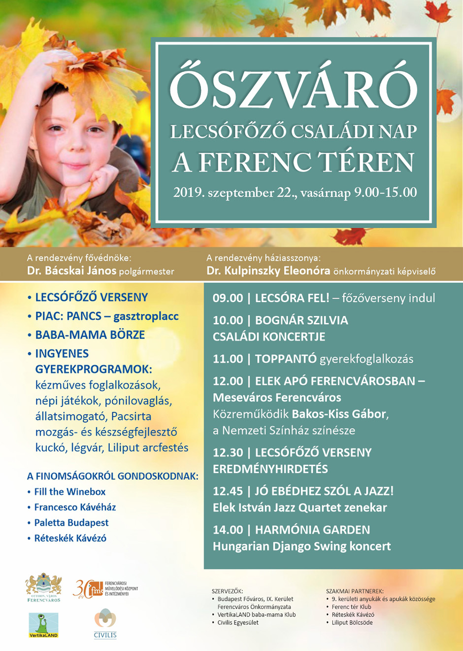 Őszváró Lecsófőző Családi Nap a Ferenc téren